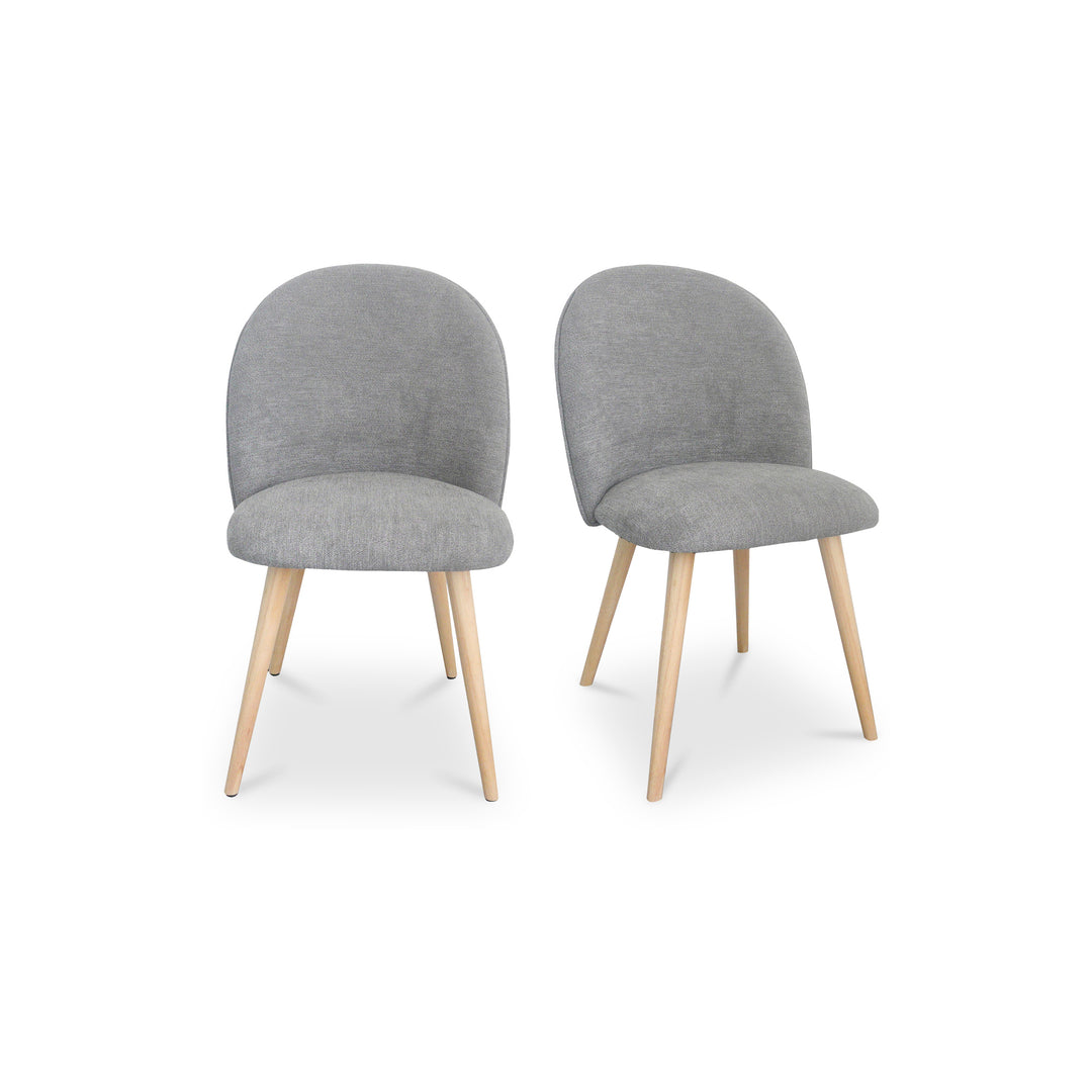 American Home Furniture | Moe's Home Collection - Clarissa Dining Chair Grey-Set Of Two