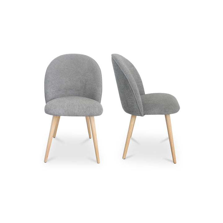 American Home Furniture | Moe's Home Collection - Clarissa Dining Chair Grey-Set Of Two