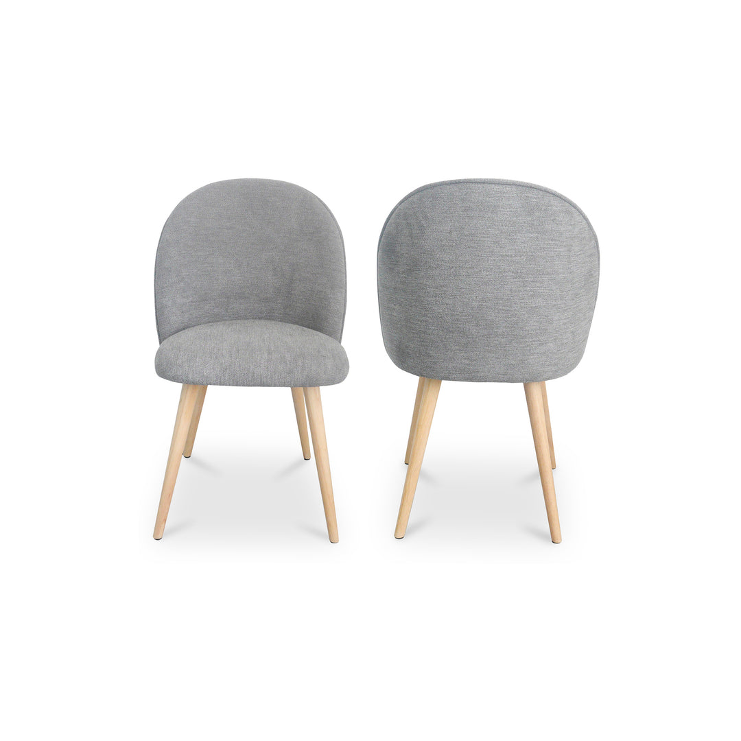 American Home Furniture | Moe's Home Collection - Clarissa Dining Chair Grey-Set Of Two