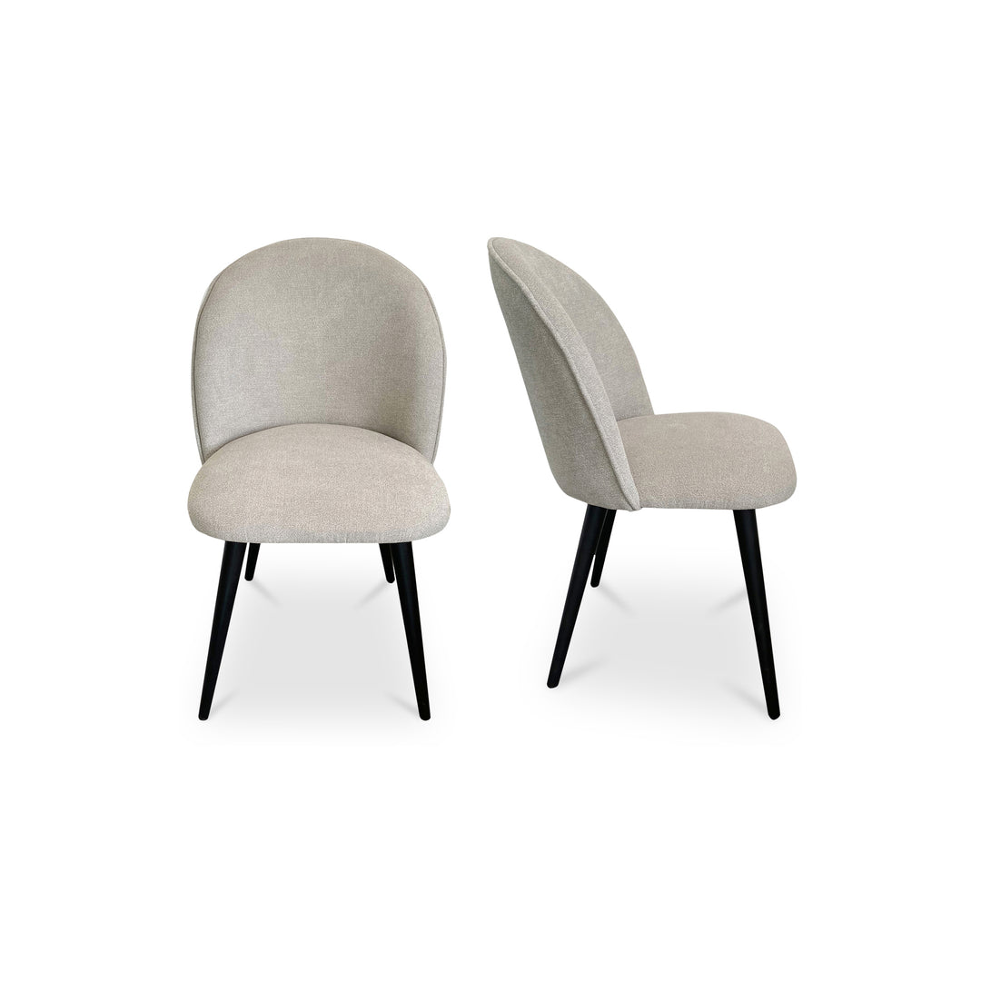 American Home Furniture | Moe's Home Collection - Clarissa Dining Chair Light Grey-Set Of Two