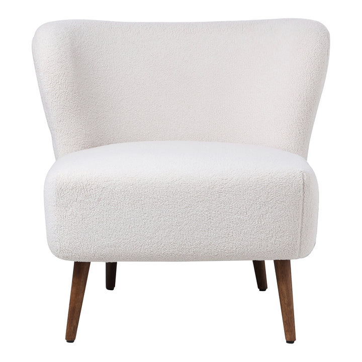 American Home Furniture | Moe's Home Collection - Margot Accent Chair Vegan Shearling Cream