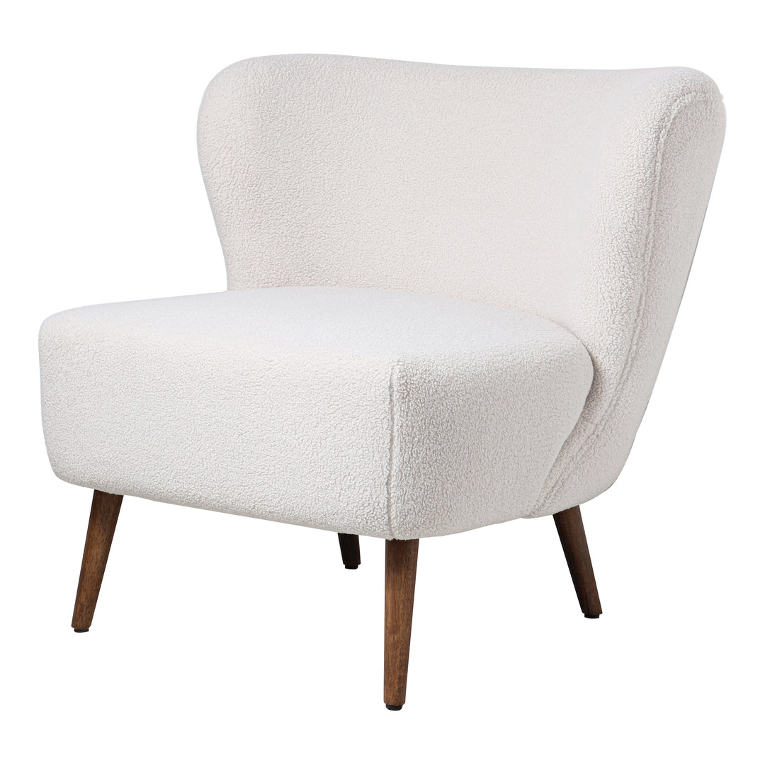 American Home Furniture | Moe's Home Collection - Margot Accent Chair Vegan Shearling Cream