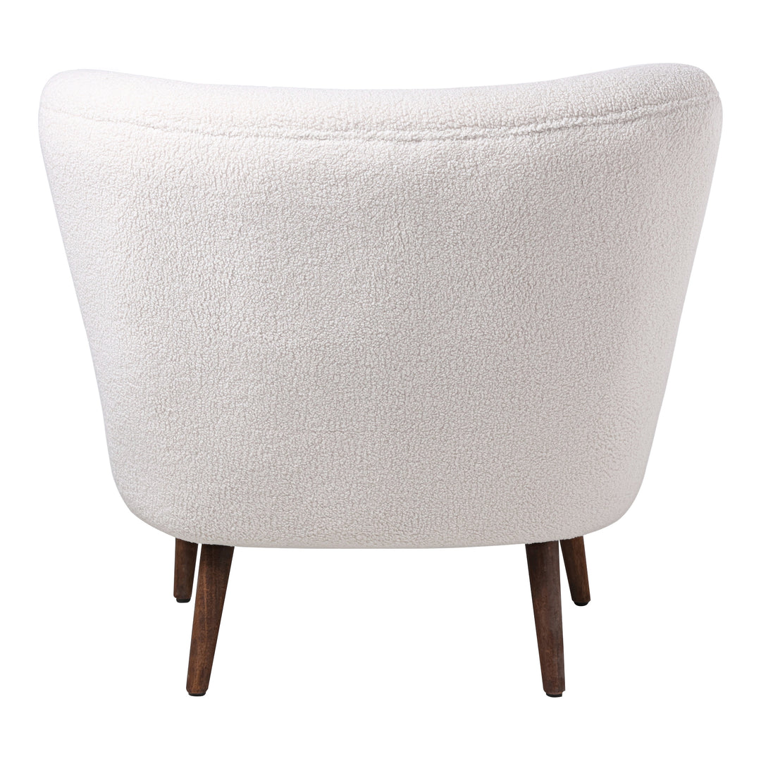 American Home Furniture | Moe's Home Collection - Margot Accent Chair Vegan Shearling Cream