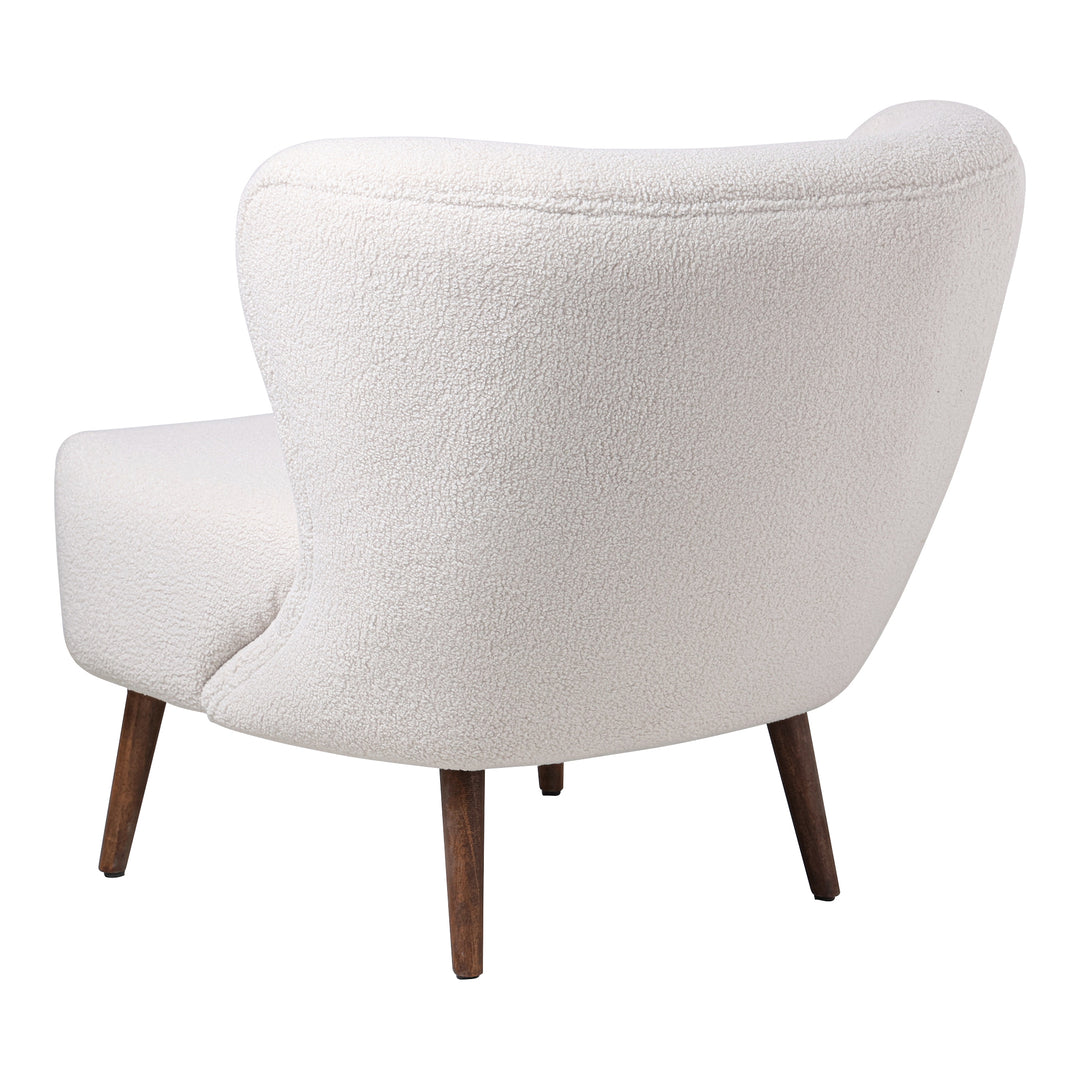 American Home Furniture | Moe's Home Collection - Margot Accent Chair Vegan Shearling Cream