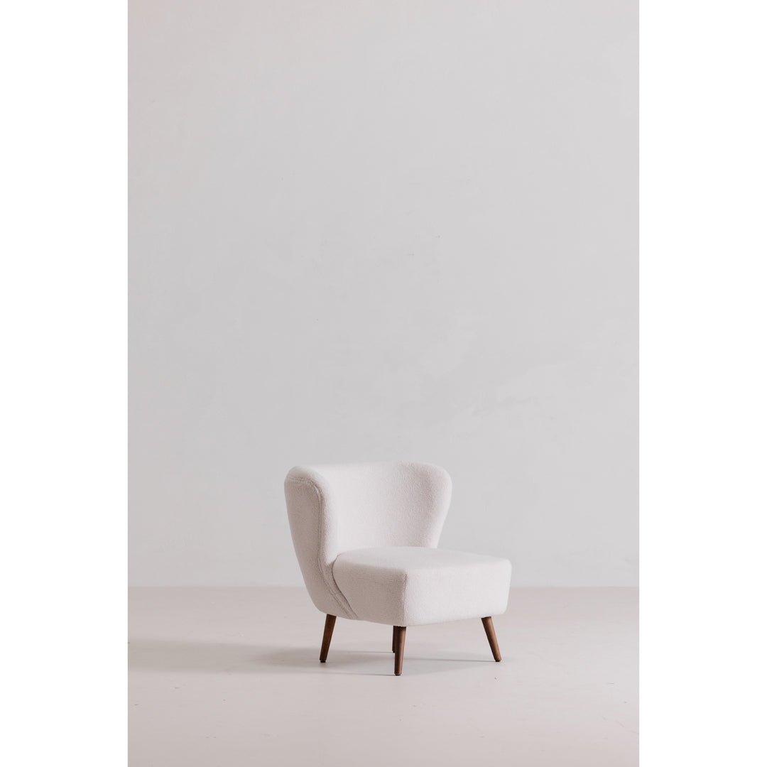American Home Furniture | Moe's Home Collection - Margot Accent Chair Vegan Shearling Cream