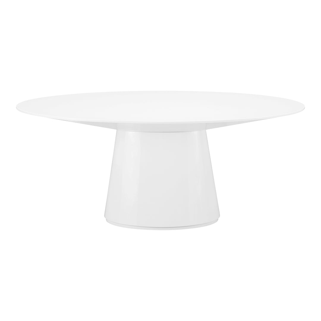 American Home Furniture | Moe's Home Collection - Otago Oval Dining Table White