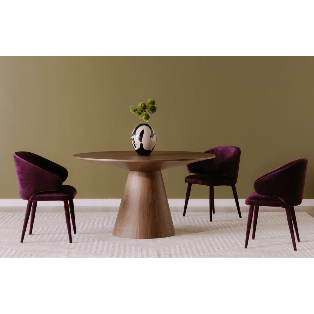 American Home Furniture | Moe's Home Collection - Otago Dining Table 54In Round Walnut