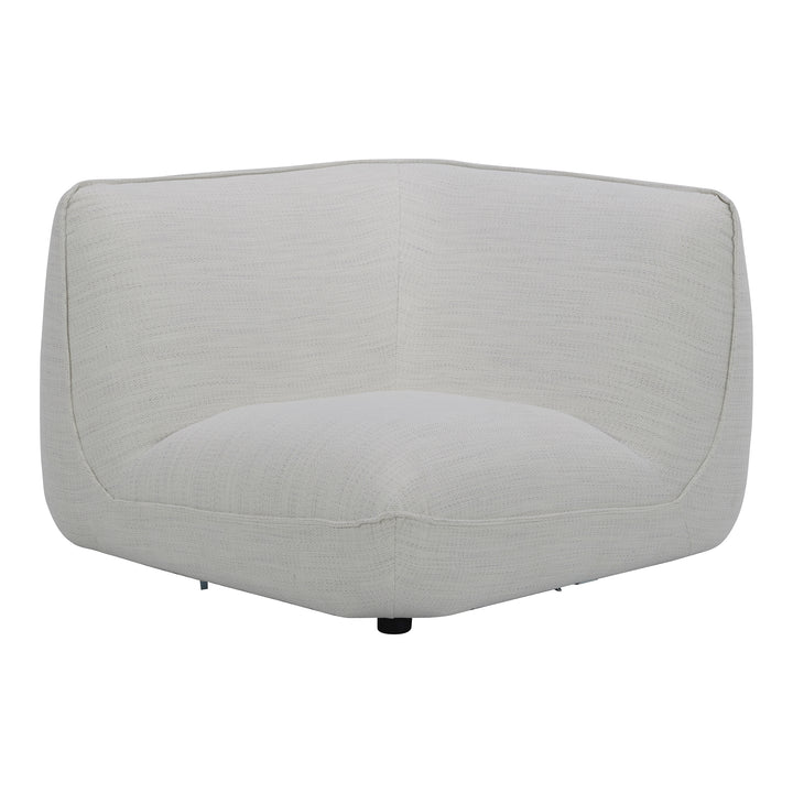 American Home Furniture | Moe's Home Collection - Zeppelin Corner Chair Salt Stone White