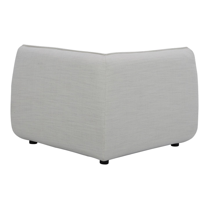 American Home Furniture | Moe's Home Collection - Zeppelin Corner Chair Salt Stone White