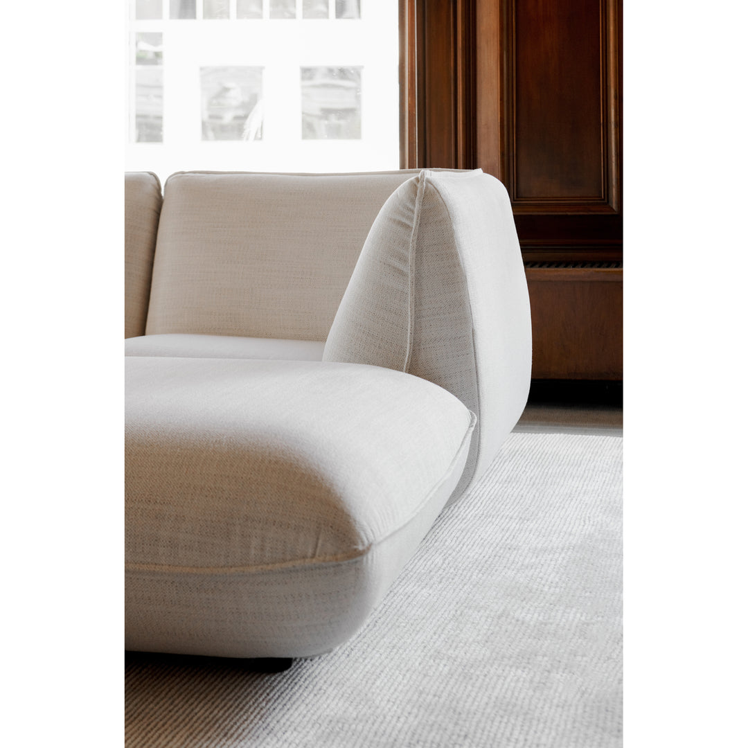 American Home Furniture | Moe's Home Collection - Zeppelin Corner Chair Salt Stone White