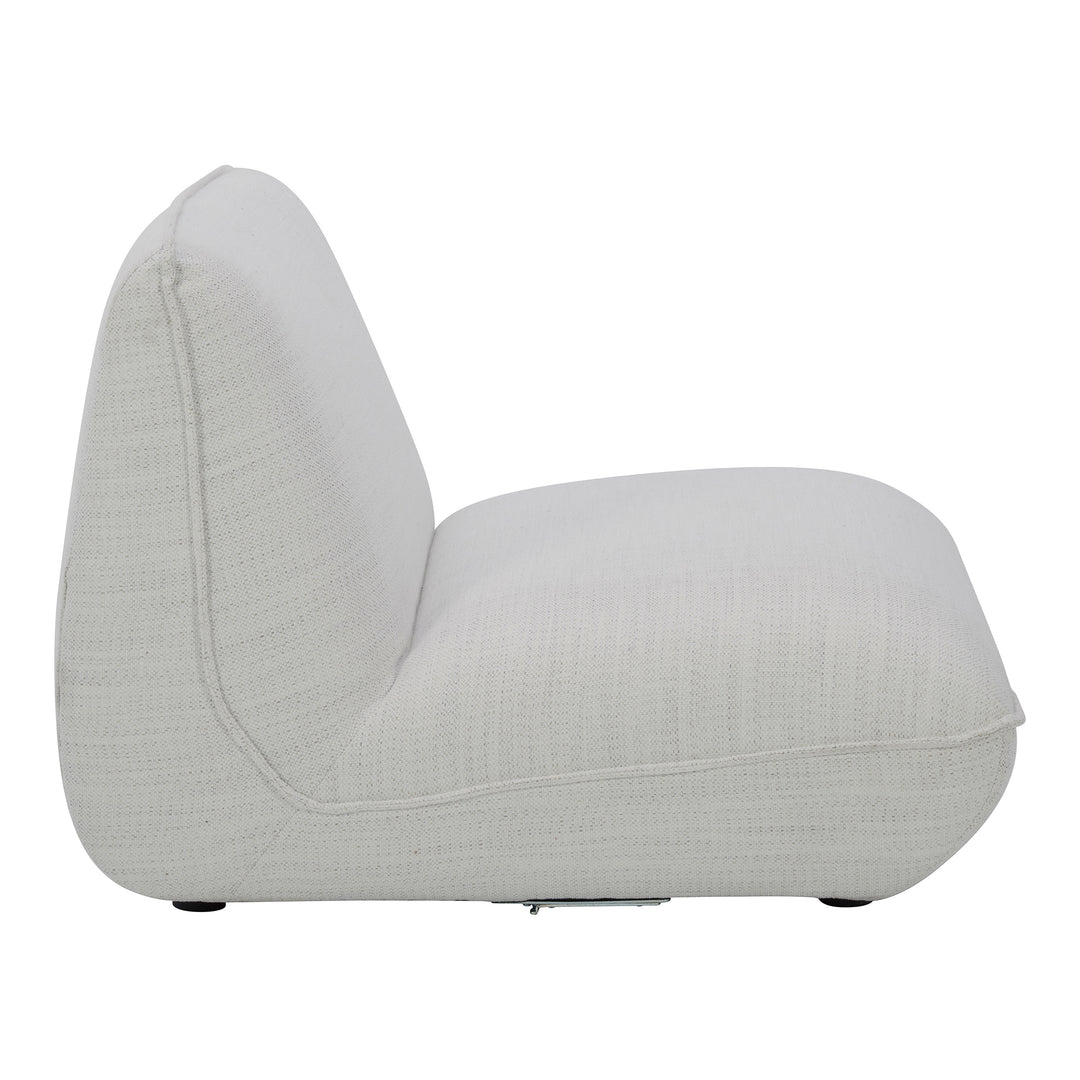 American Home Furniture | Moe's Home Collection - Zeppelin Slipper Chair Salt Stone White
