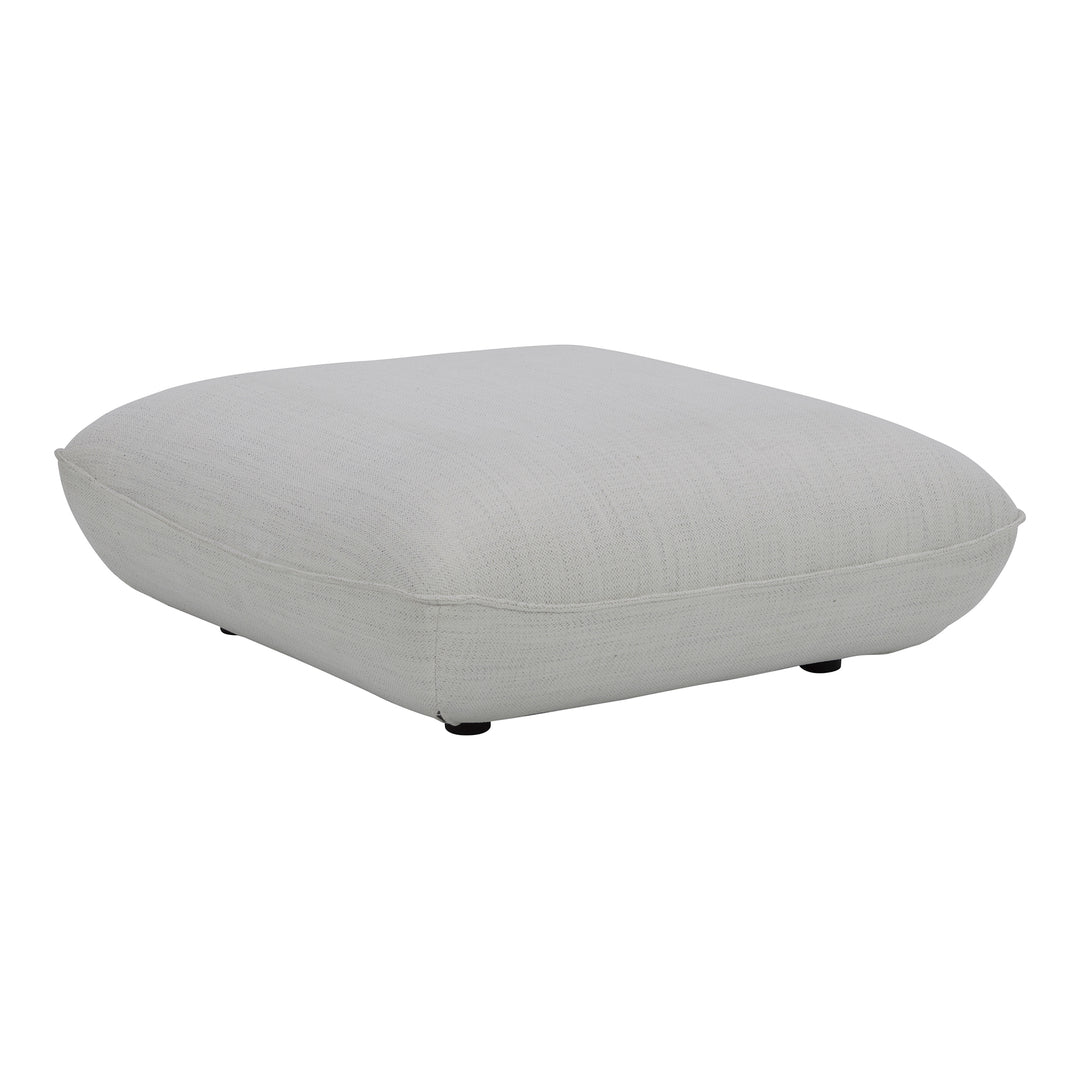 American Home Furniture | Moe's Home Collection - Zeppelin Ottoman Salt Stone White