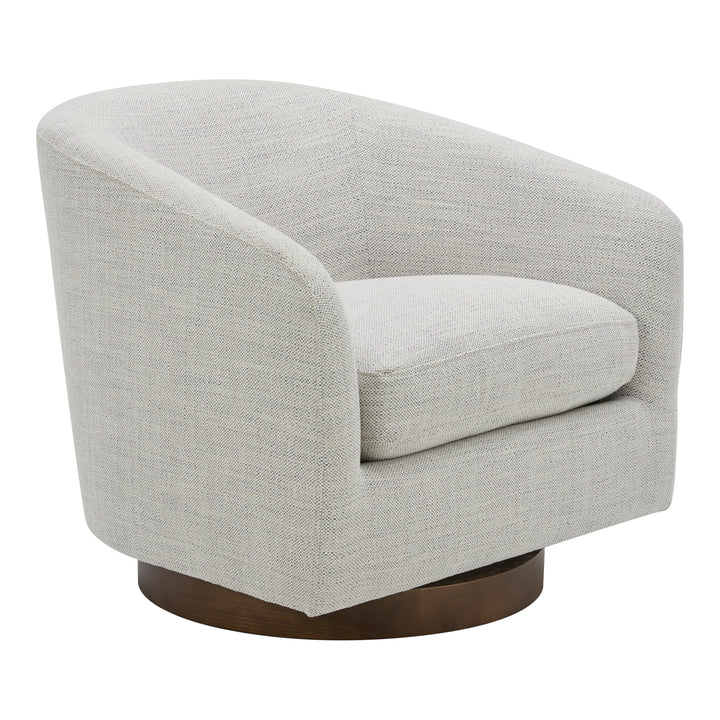 American Home Furniture | Moe's Home Collection - Oscy Swivel Chair Splashed White
