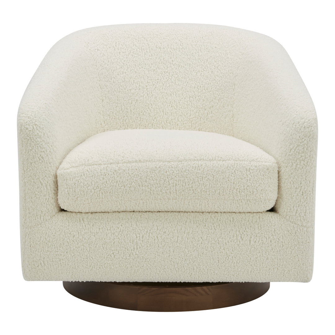 American Home Furniture | Moe's Home Collection - Oscy Swivel Chair Vegan Shearling White