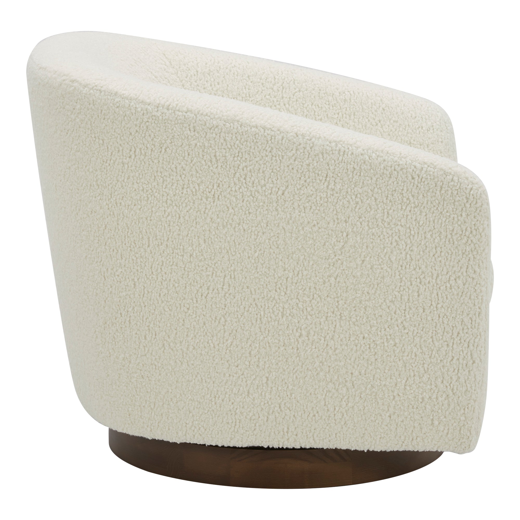 Oscy Swivel Chair (Splashed White)