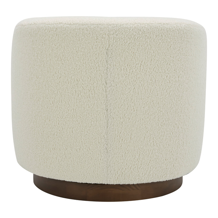 American Home Furniture | Moe's Home Collection - Oscy Swivel Chair Vegan Shearling White