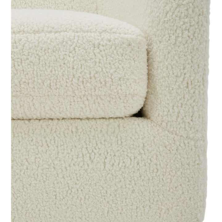 American Home Furniture | Moe's Home Collection - Oscy Swivel Chair Vegan Shearling White