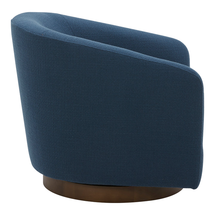 American Home Furniture | Moe's Home Collection - Oscy Swivel Chair Dark Atlantic