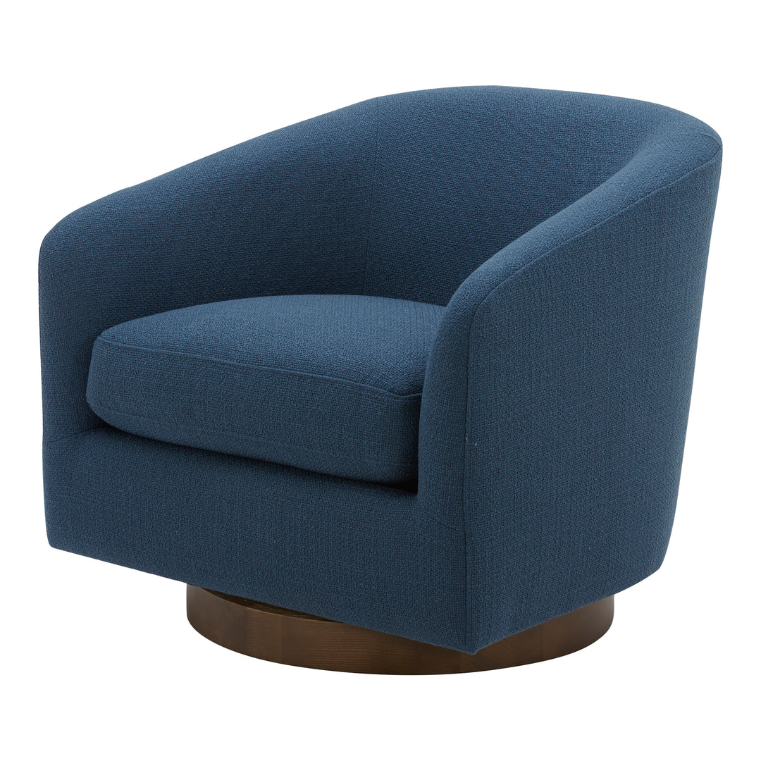 American Home Furniture | Moe's Home Collection - Oscy Swivel Chair Dark Atlantic