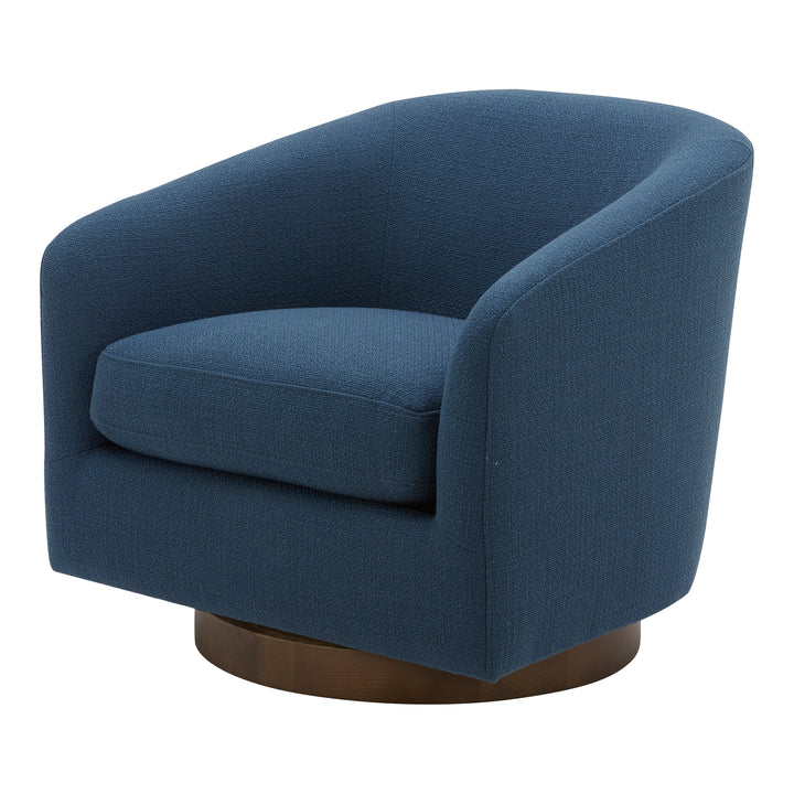 American Home Furniture | Moe's Home Collection - Oscy Swivel Chair Dark Atlantic