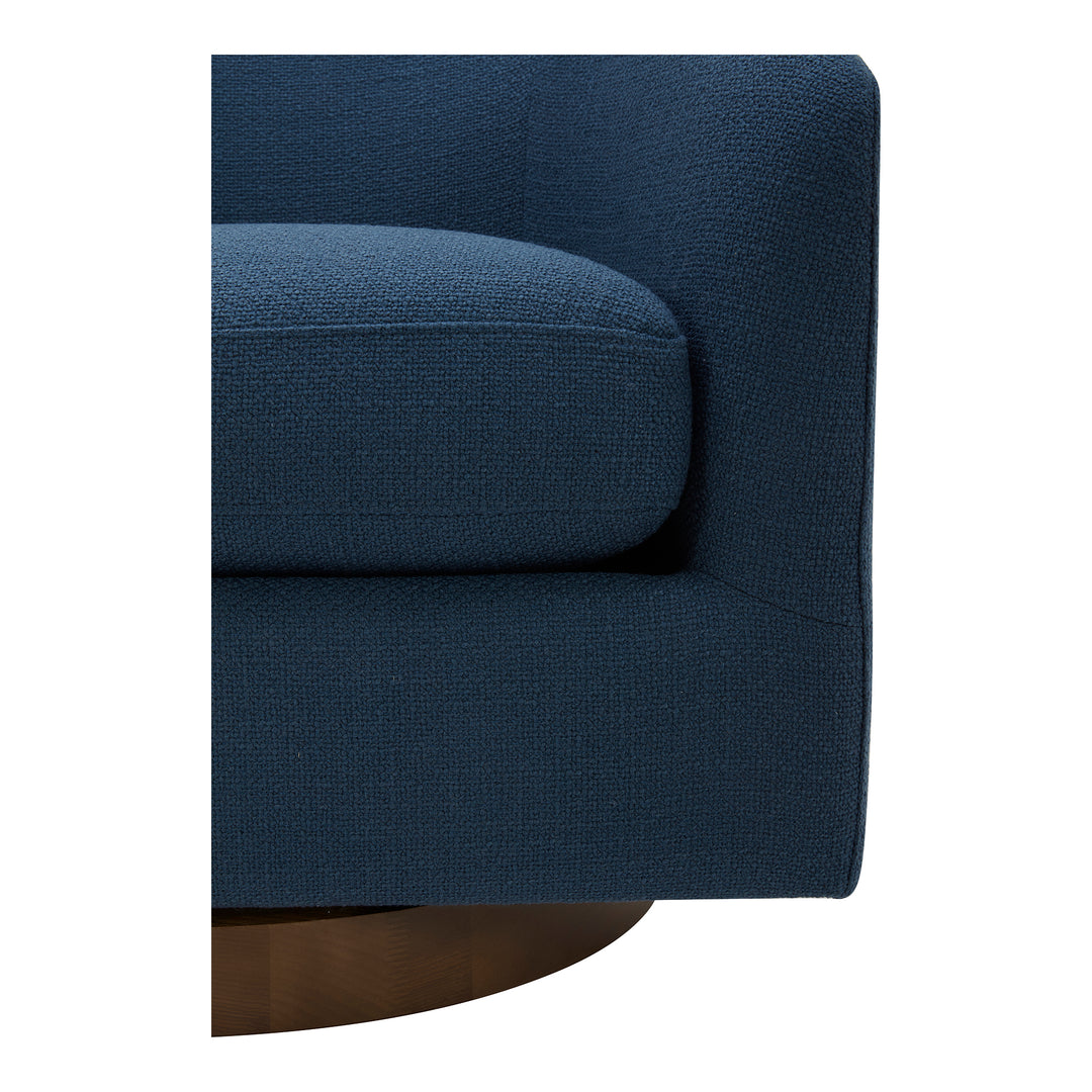 American Home Furniture | Moe's Home Collection - Oscy Swivel Chair Dark Atlantic