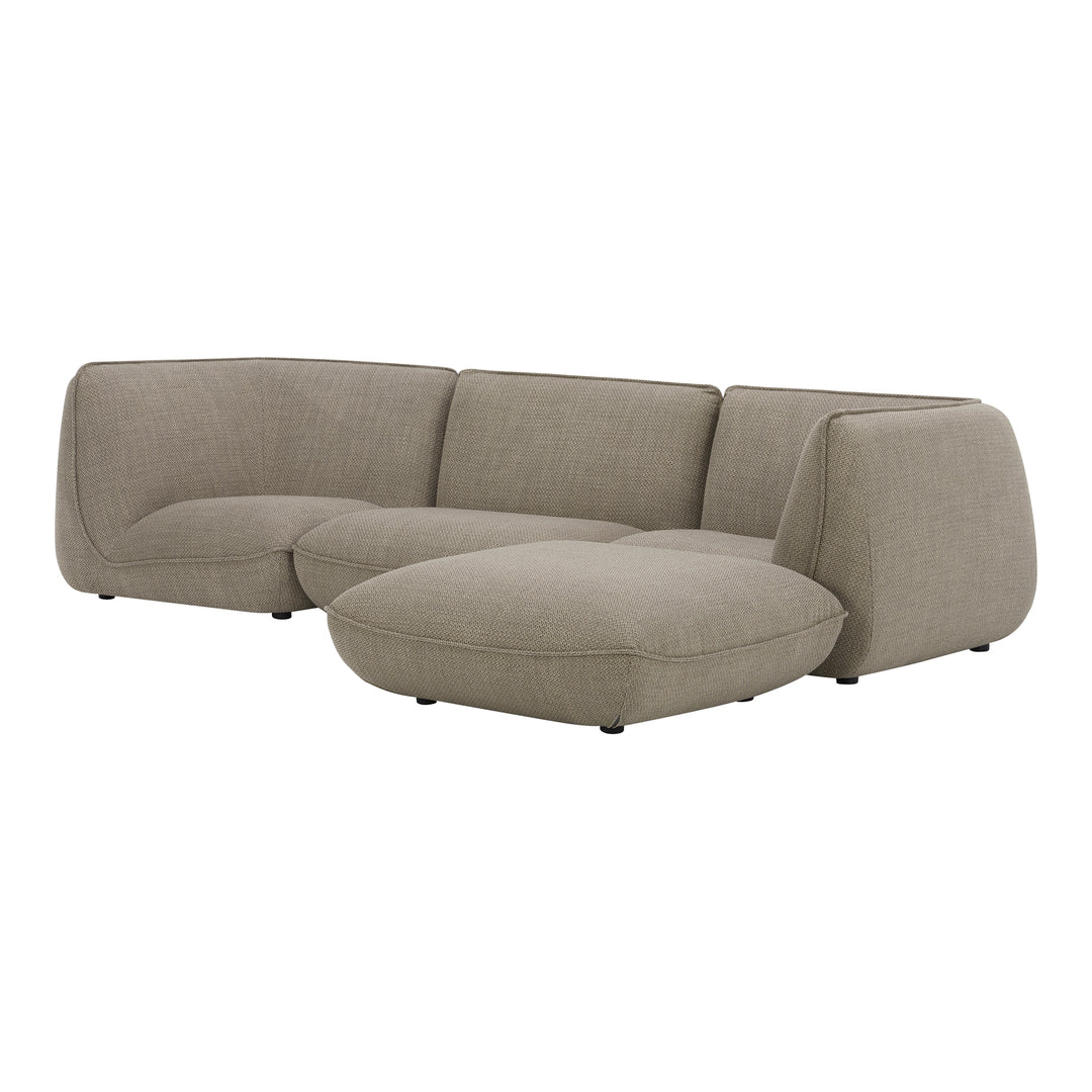 American Home Furniture | Moe's Home Collection - Zeppelin Lounge Modular Sectional Speckled Pumice