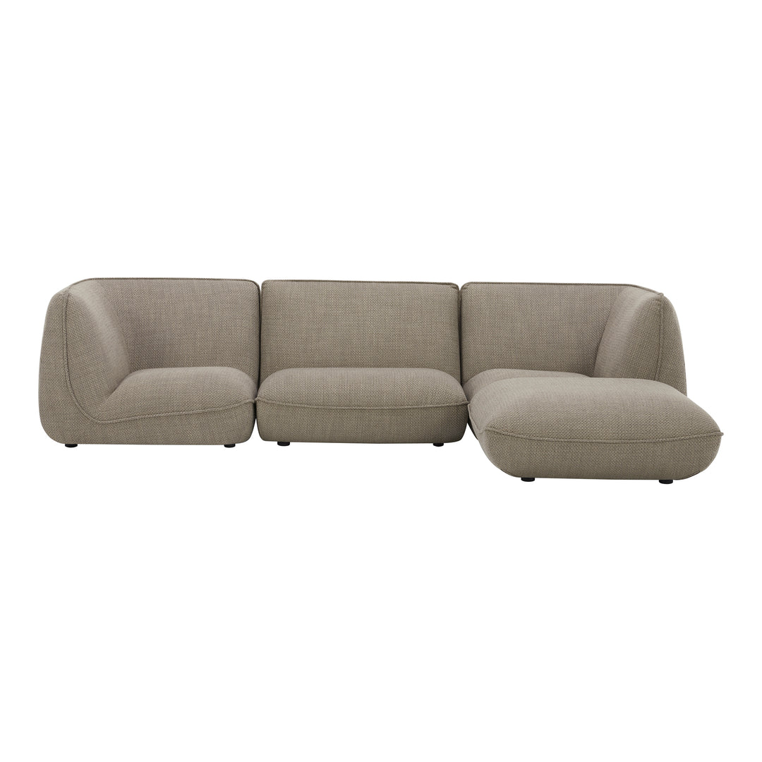 American Home Furniture | Moe's Home Collection - Zeppelin Lounge Modular Sectional Speckled Pumice