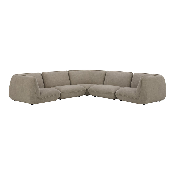 American Home Furniture | Moe's Home Collection - Zeppelin Classic L Modular Sectional Speckled Pumice