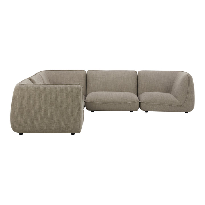 American Home Furniture | Moe's Home Collection - Zeppelin Classic L Modular Sectional Speckled Pumice