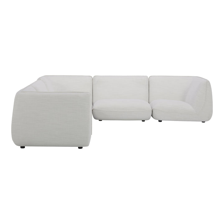 American Home Furniture | Moe's Home Collection - Zeppelin Classic L Modular Sectional Salt Stone White