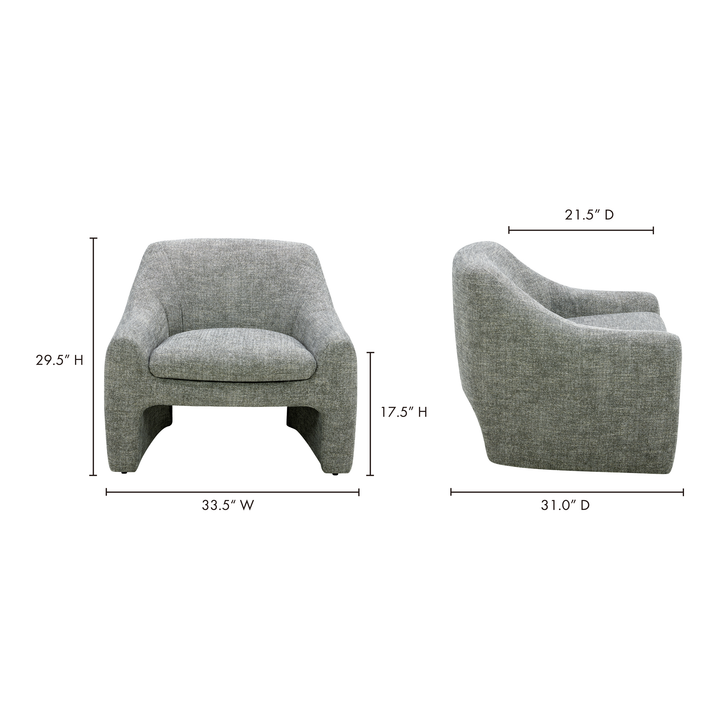 American Home Furniture | Moe's Home Collection - Kenzie Accent Chair Slated Moss