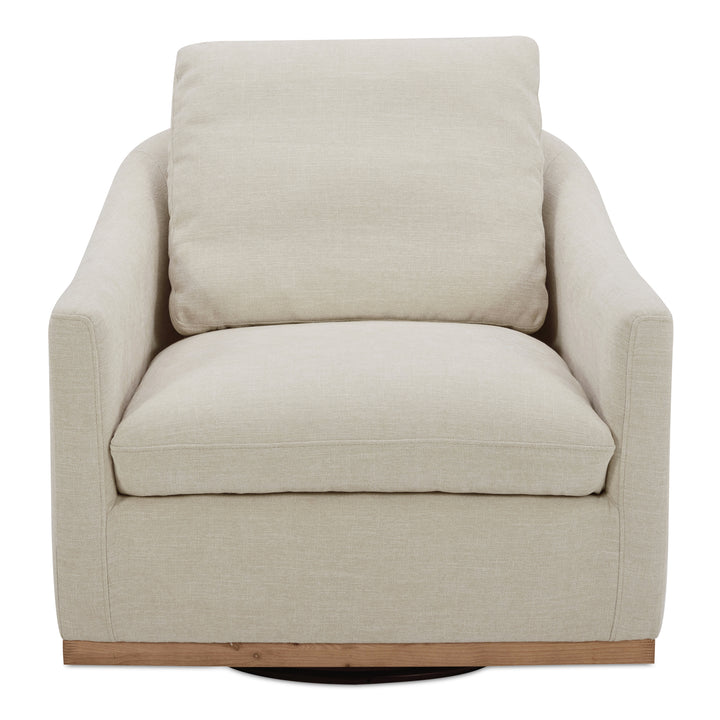 American Home Furniture | Moe's Home Collection - Linden Swivel Chair Soft Beige