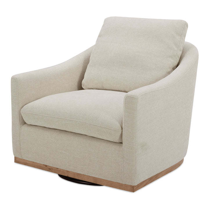 American Home Furniture | Moe's Home Collection - Linden Swivel Chair Soft Beige