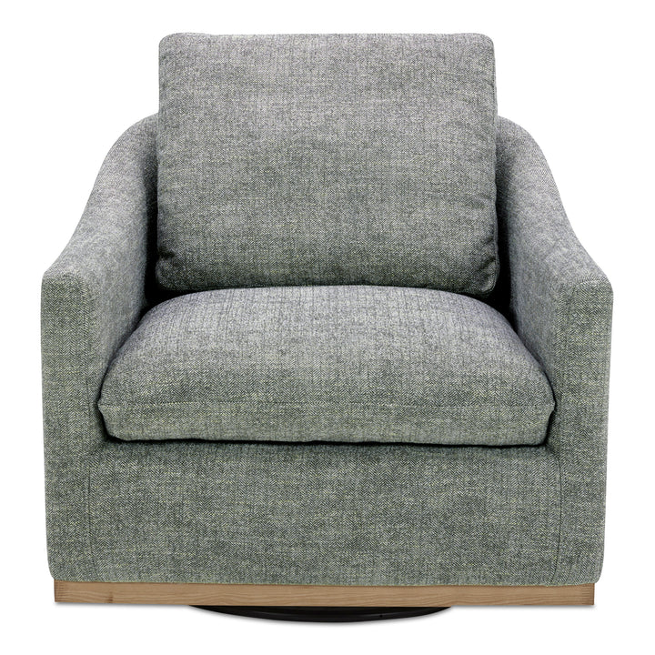 American Home Furniture | Moe's Home Collection - Linden Swivel Chair Slated Moss