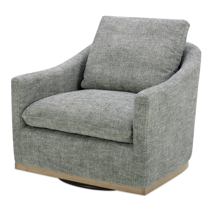 American Home Furniture | Moe's Home Collection - Linden Swivel Chair Slated Moss