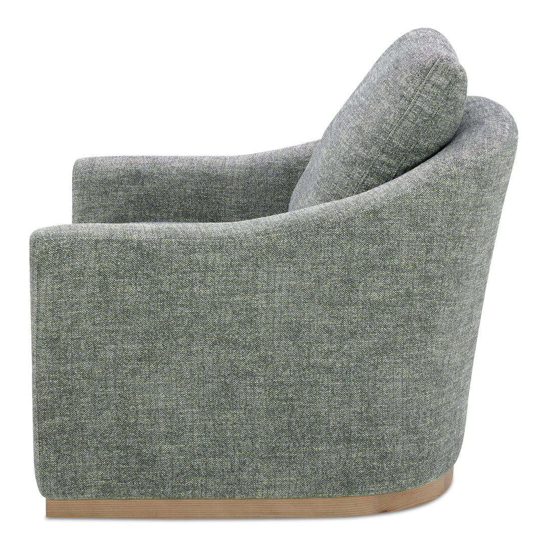 American Home Furniture | Moe's Home Collection - Linden Swivel Chair Slated Moss