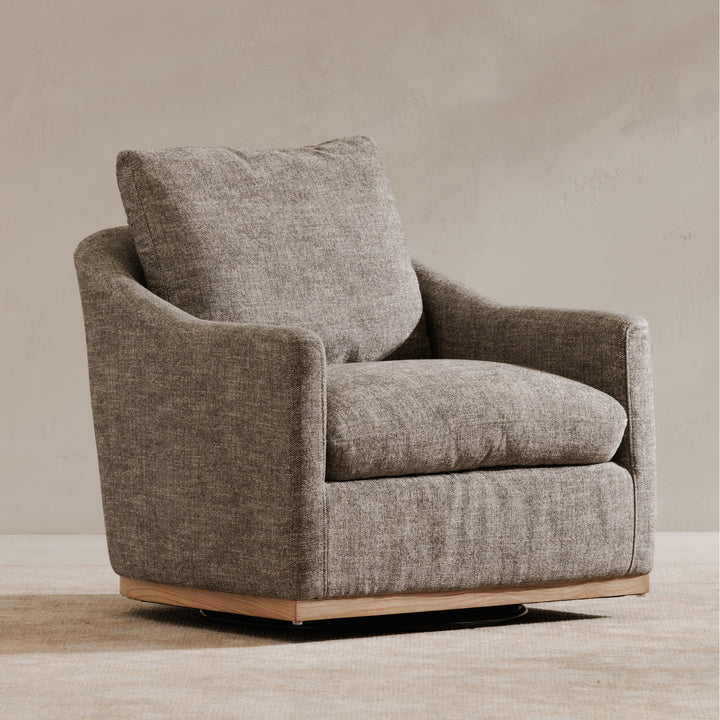 American Home Furniture | Moe's Home Collection - Linden Swivel Chair Slated Moss