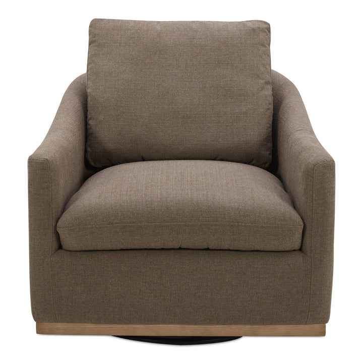 American Home Furniture | Moe's Home Collection - Linden Swivel Chair Soft Taupe