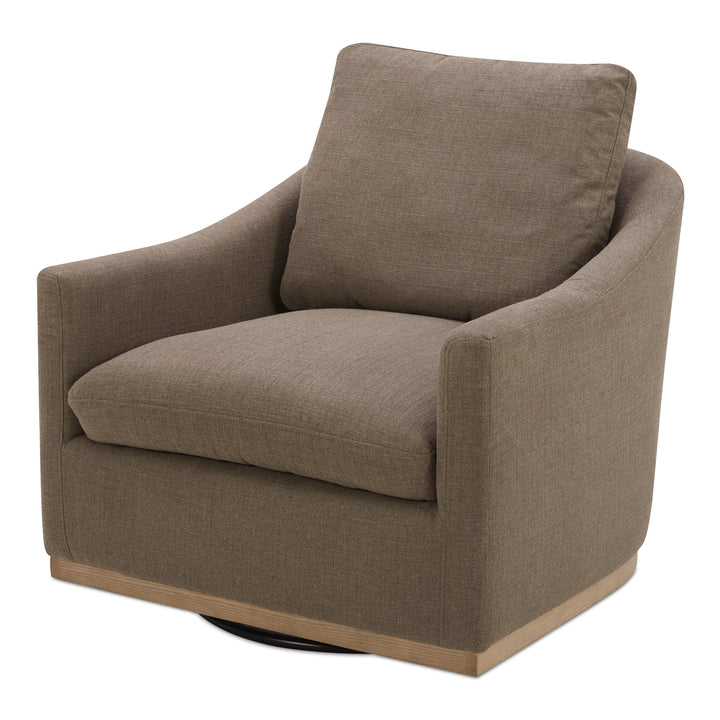 American Home Furniture | Moe's Home Collection - Linden Swivel Chair Soft Taupe