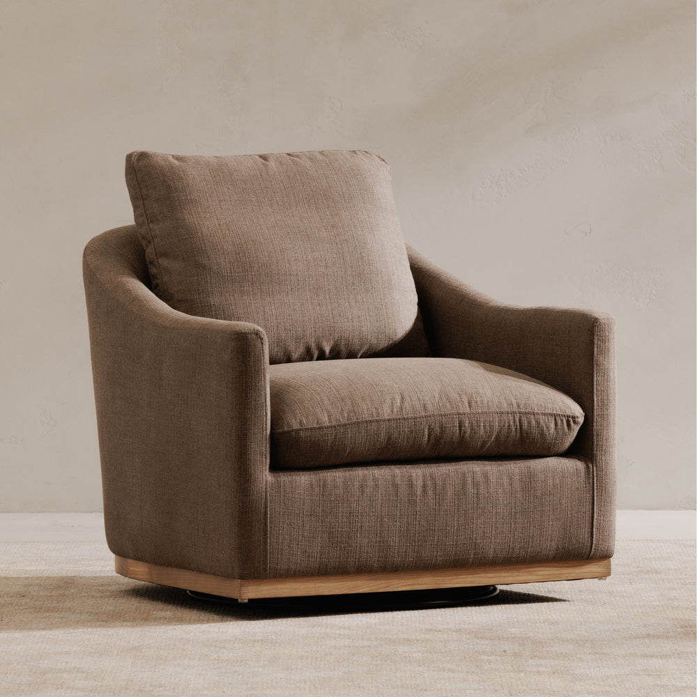 American Home Furniture | Moe's Home Collection - Linden Swivel Chair Soft Taupe