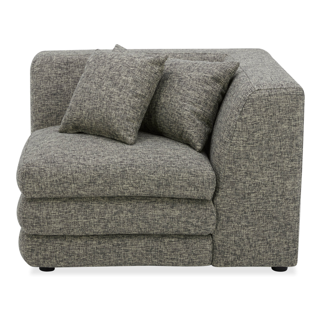 American Home Furniture | Moe's Home Collection - Lowtide Corner Chair Stone Tweed