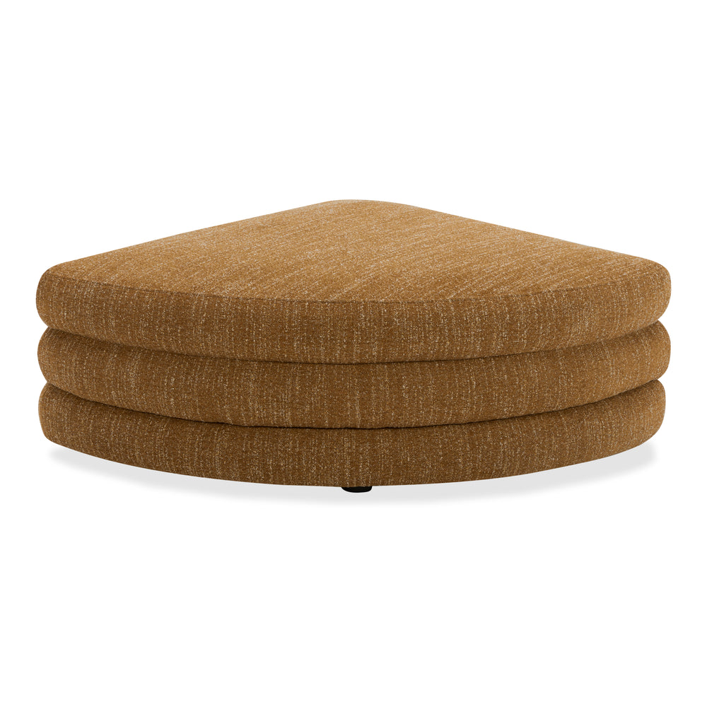 American Home Furniture | Moe's Home Collection - Lowtide Curved Ottoman Amber Glow
