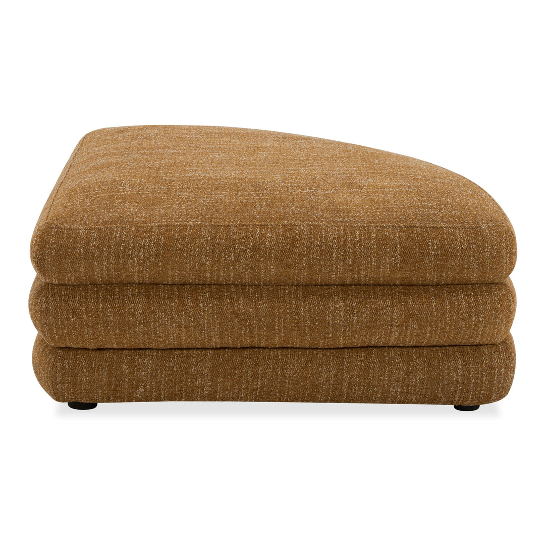 American Home Furniture | Moe's Home Collection - Lowtide Curved Ottoman Amber Glow