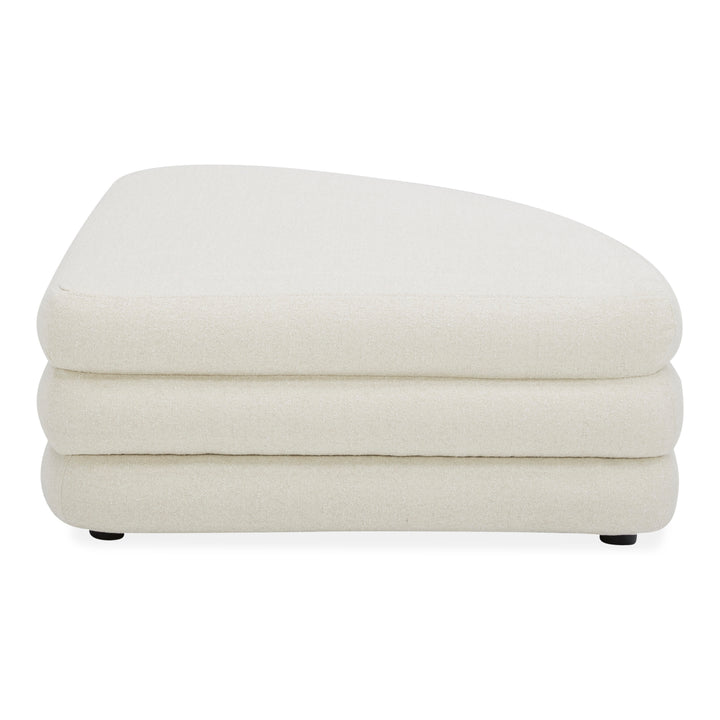 American Home Furniture | Moe's Home Collection - Lowtide Curved Ottoman Warm White