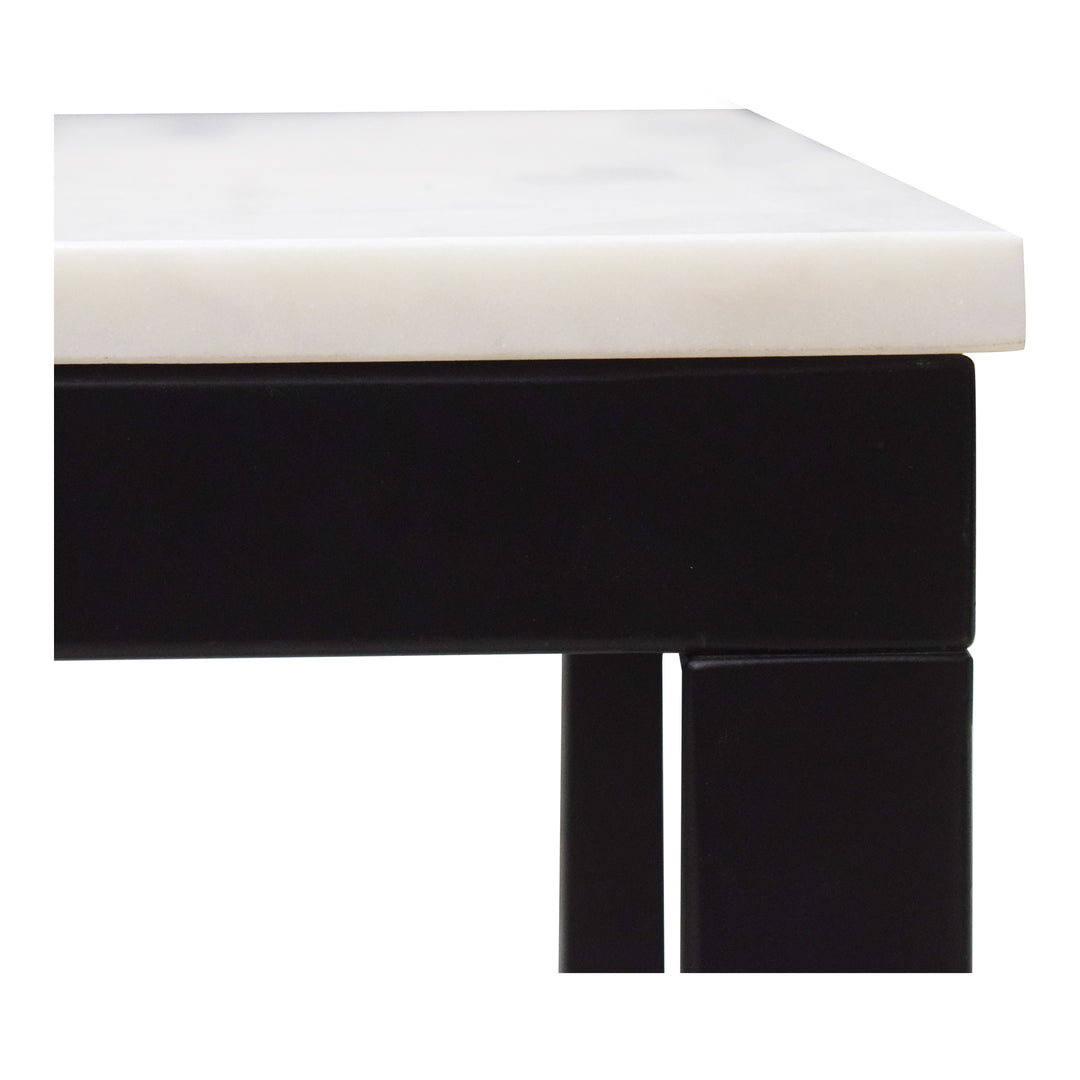 American Home Furniture | Moe's Home Collection - Parson Side Table White Marble