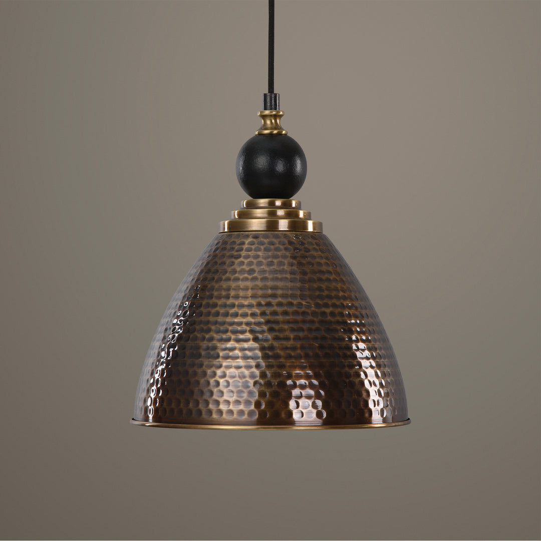 ADASTRA 1 LIGHT ANTIQUE BRASS PENDANT - AmericanHomeFurniture