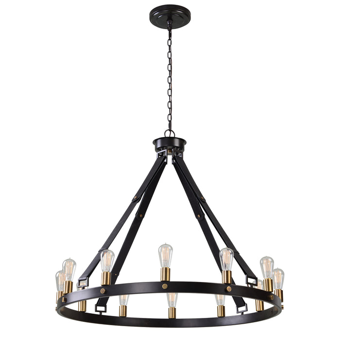 MARLOW 12 LIGHT CIRCLE CHANDELIER - AmericanHomeFurniture