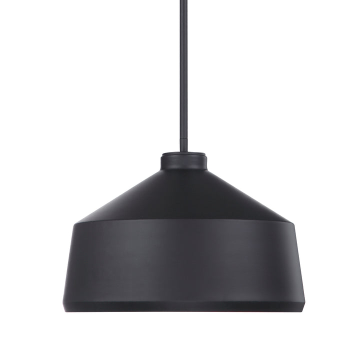 HOLGATE 1 LIGHT BLACK PENDANT - AmericanHomeFurniture