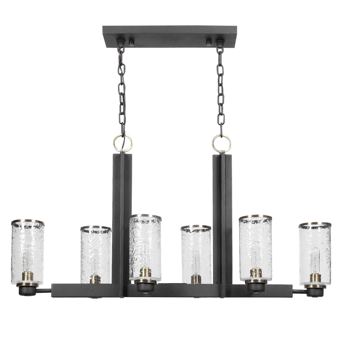 Jarsdel 6 Light Industrial Island Light - AmericanHomeFurniture