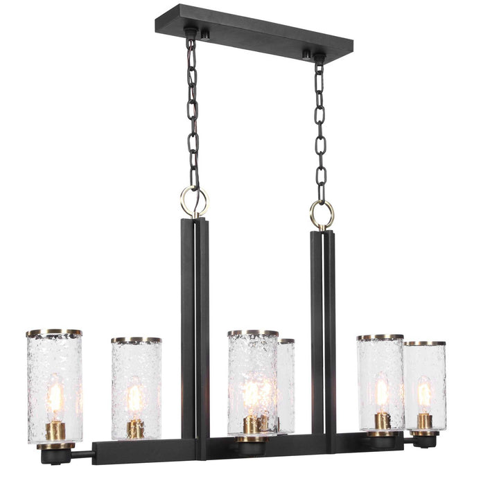 Jarsdel 6 Light Industrial Island Light - AmericanHomeFurniture